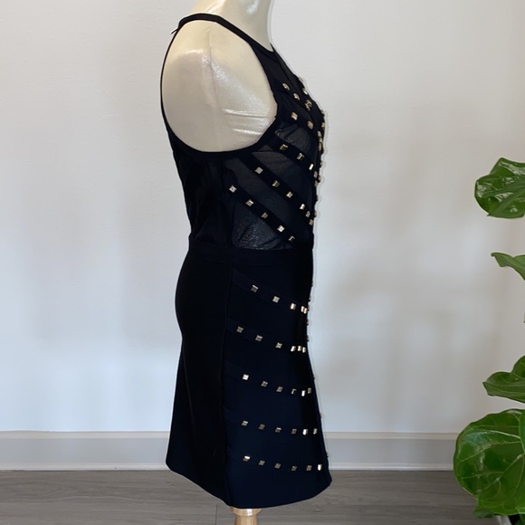 Bebe studded black halter neck dress - Picture 4 of 7
